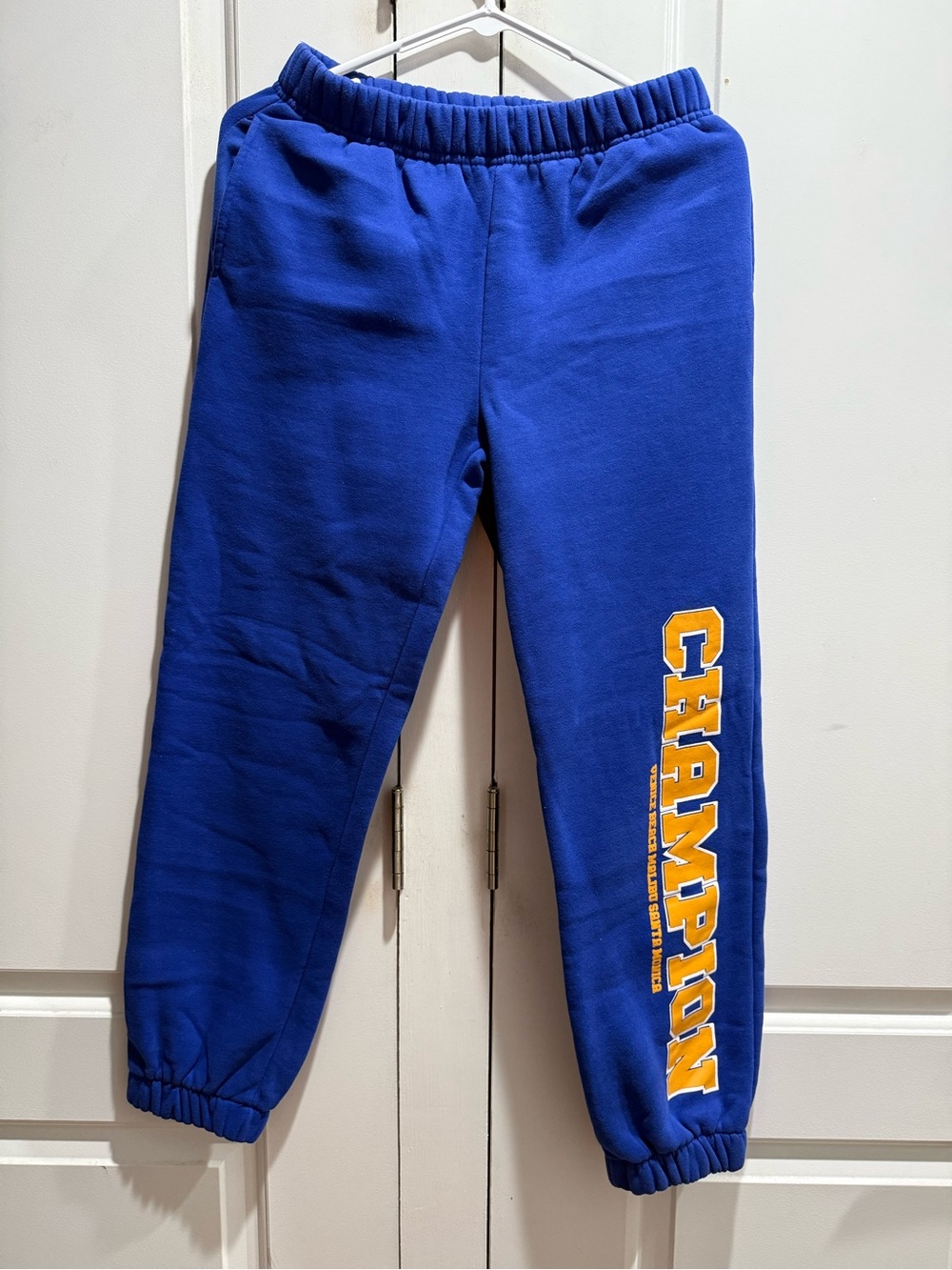 wild fable Royal Blue Sweatpants with Yellow Logo